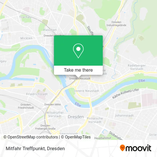Карта Mitfahr Treffpunkt