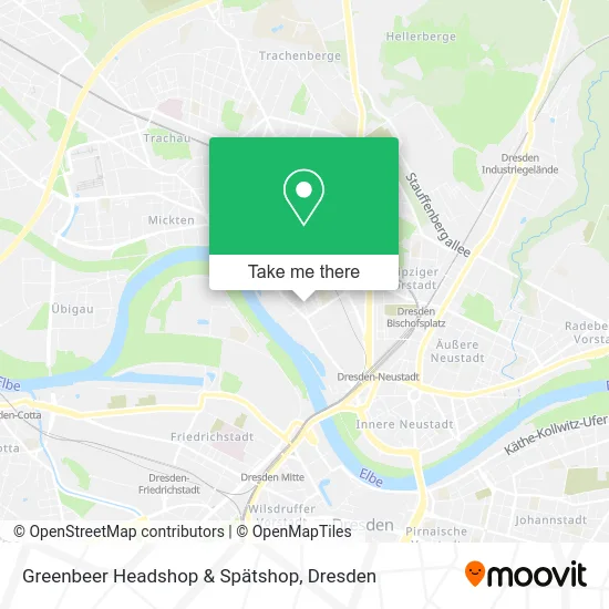 Карта Greenbeer Headshop & Spätshop