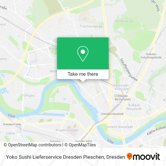 Карта Yoko Sushi Lieferservice Dresden Pieschen