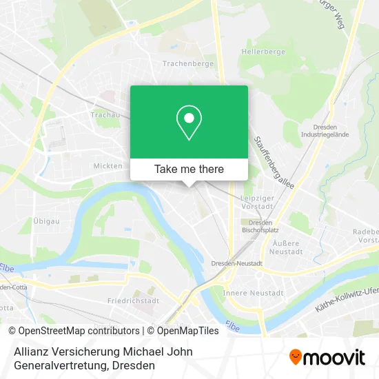 Карта Allianz Versicherung Michael John Generalvertretung