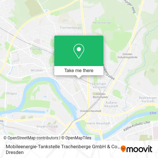 Карта Mobileenergie-Tankstelle Trachenberge GmbH & Co.