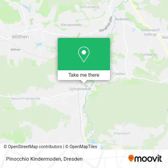 Pinocchio Kindermoden map