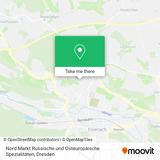 Карта Nord Markt Russische und Osteuropäische Spezialitäten
