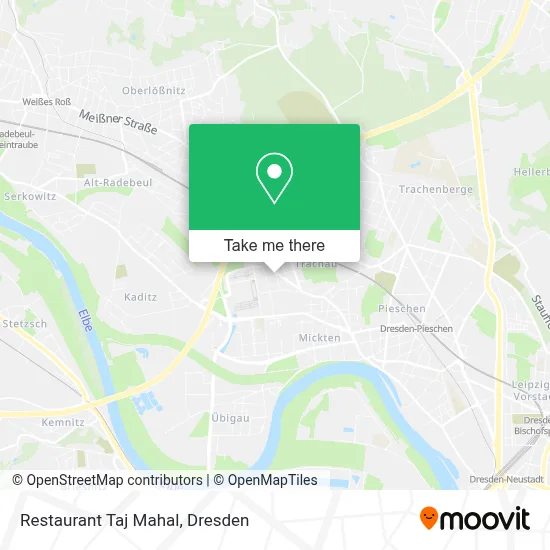 Restaurant Taj Mahal map