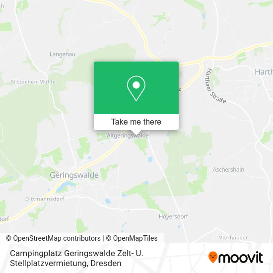 Карта Campingplatz Geringswalde Zelt- U. Stellplatzvermietung