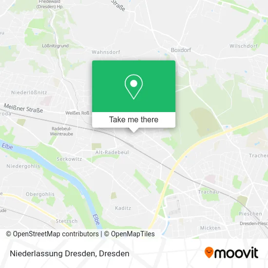 Карта Niederlassung Dresden