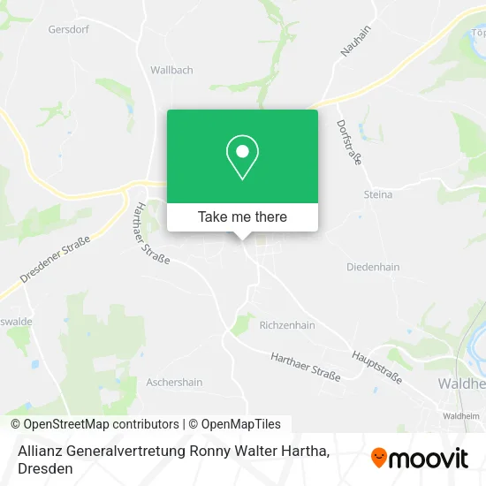 Карта Allianz Generalvertretung Ronny Walter Hartha