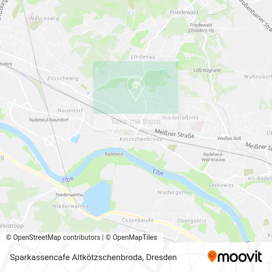Карта Sparkassencafe Altkötzschenbroda