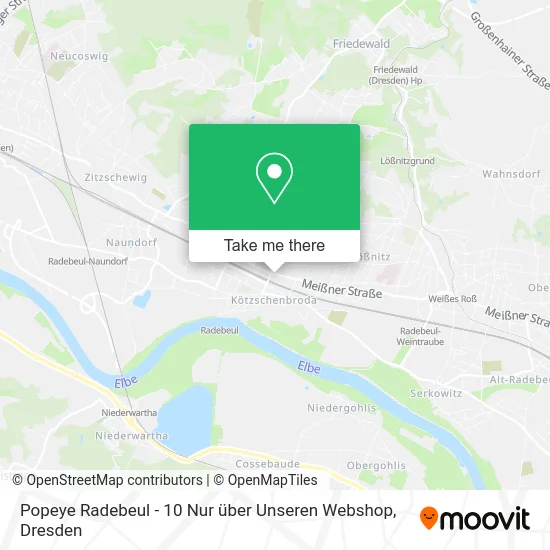 Карта Popeye Radebeul - 10 Nur über Unseren Webshop