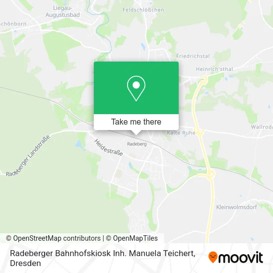 Карта Radeberger Bahnhofskiosk Inh. Manuela Teichert