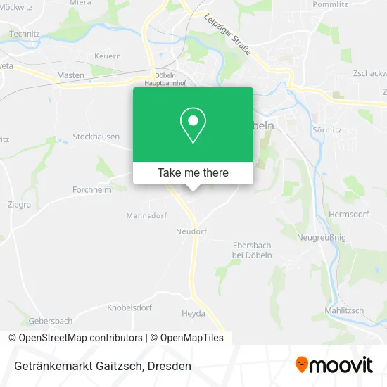 Карта Getränkemarkt Gaitzsch