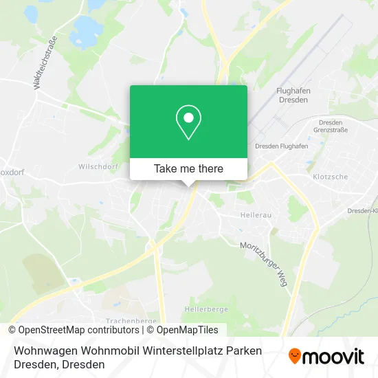 Карта Wohnwagen Wohnmobil Winterstellplatz Parken Dresden