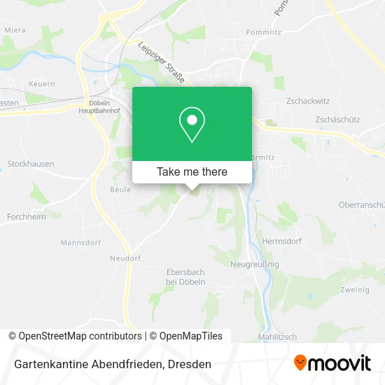 Карта Gartenkantine Abendfrieden