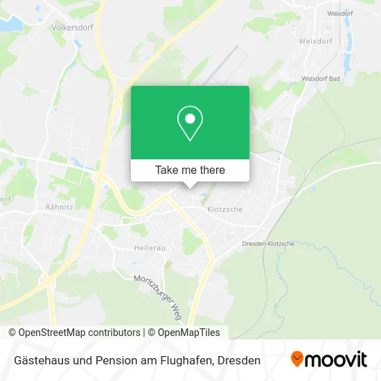 Карта Gästehaus und Pension am Flughafen