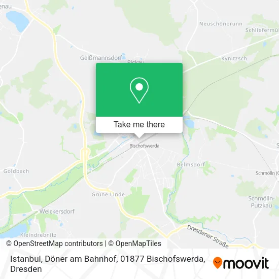 Карта Istanbul, Döner am Bahnhof, 01877 Bischofswerda