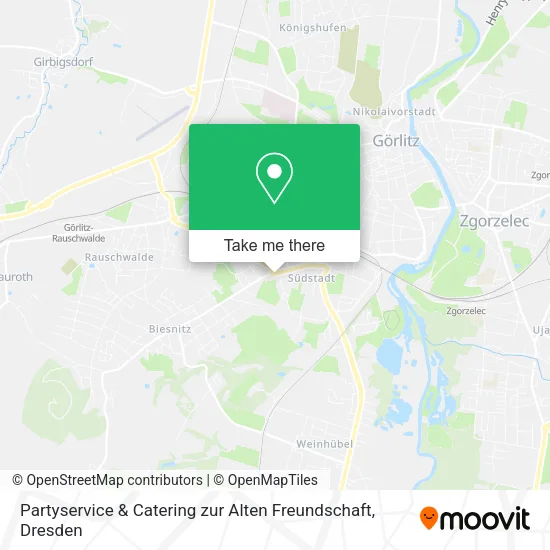 Карта Partyservice & Catering zur Alten Freundschaft