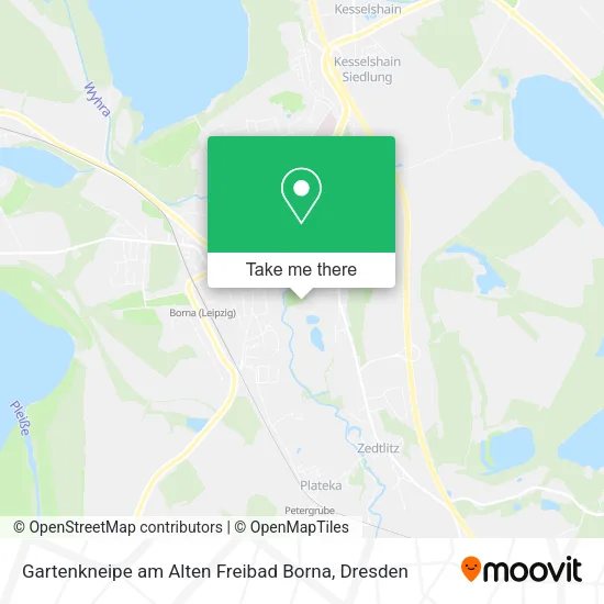 Карта Gartenkneipe am Alten Freibad Borna