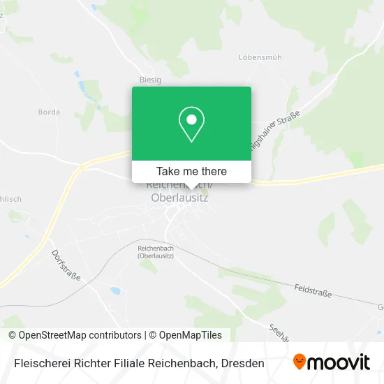Карта Fleischerei Richter Filiale Reichenbach