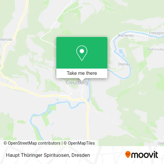 Haupt Thüringer Spirituosen map