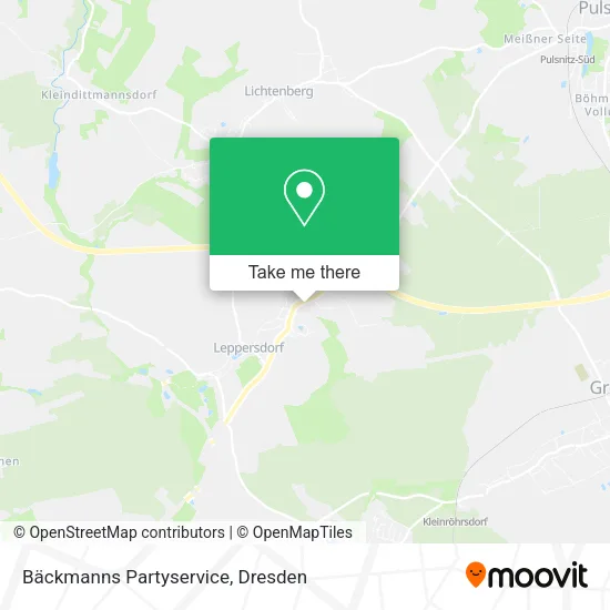 Карта Bäckmanns Partyservice