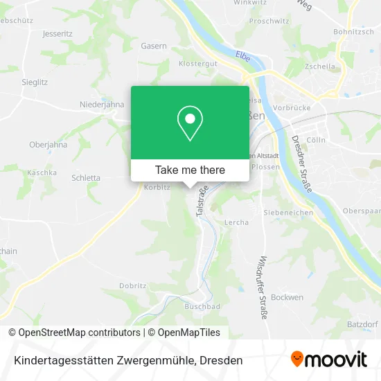Карта Kindertagesstätten Zwergenmühle