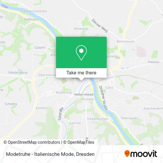Карта Modetruhe - Italienische Mode