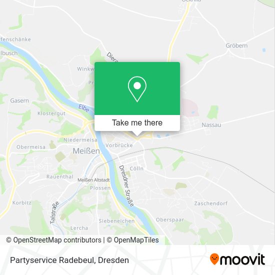 Карта Partyservice Radebeul