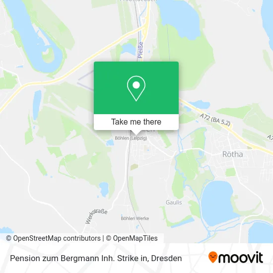 Карта Pension zum Bergmann Inh. Strike in