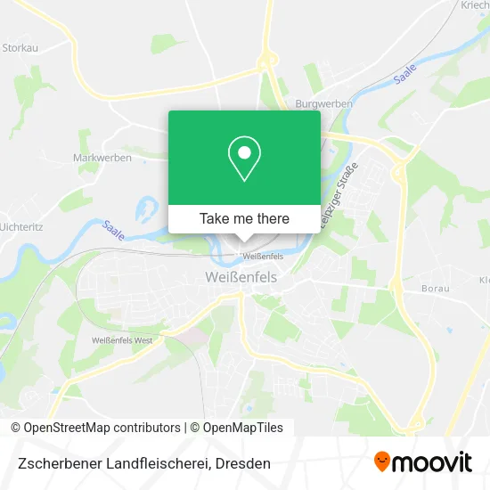 Карта Zscherbener Landfleischerei