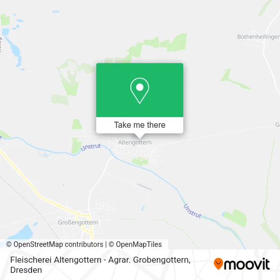 Fleischerei Altengottern - Agrar. Grobengottern map