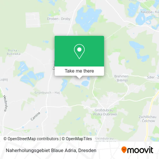 Naherholungsgebiet Blaue Adria map