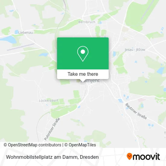Карта Wohnmobilstellplatz am Damm
