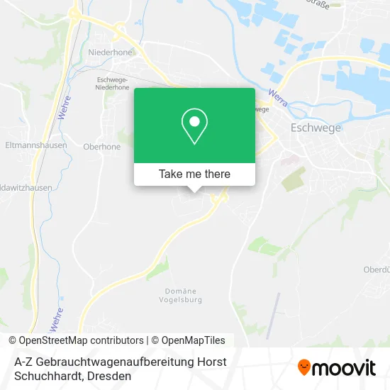 Карта A-Z Gebrauchtwagenaufbereitung Horst Schuchhardt