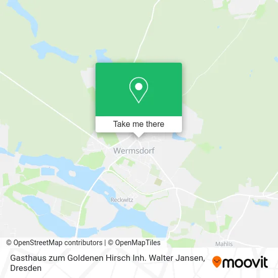 Карта Gasthaus zum Goldenen Hirsch Inh. Walter Jansen