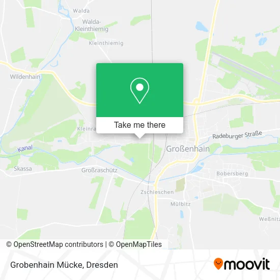 Карта Grobenhain Mücke