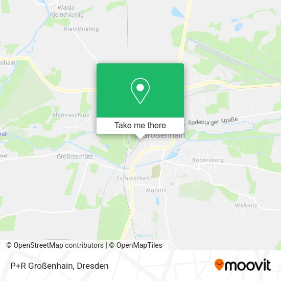 Карта P+R Großenhain