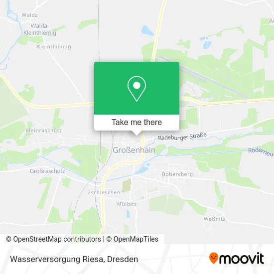Карта Wasserversorgung Riesa