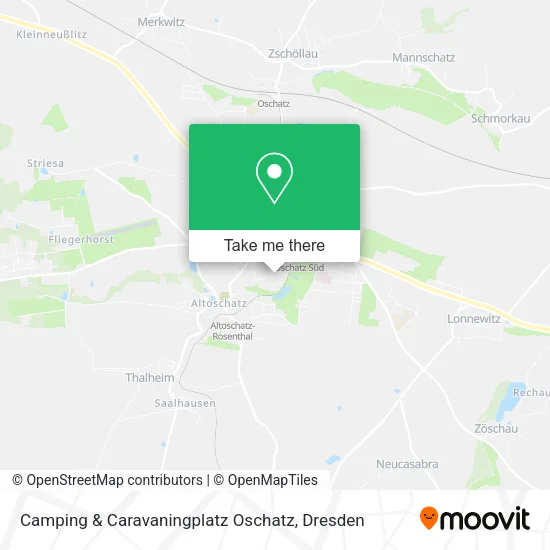 Карта Camping & Caravaningplatz Oschatz