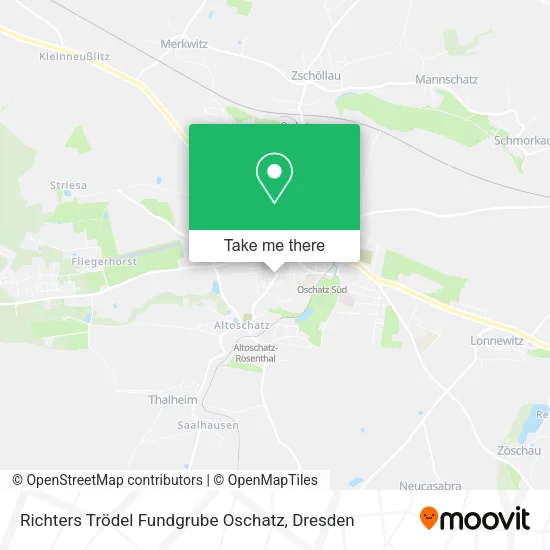 Карта Richters Trödel Fundgrube Oschatz