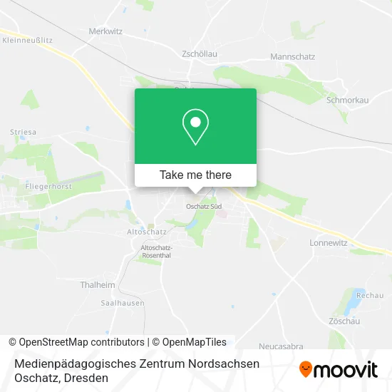 Карта Medienpädagogisches Zentrum Nordsachsen Oschatz