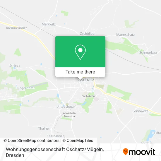 Карта Wohnungsgenossenschaft Oschatz / Mügeln