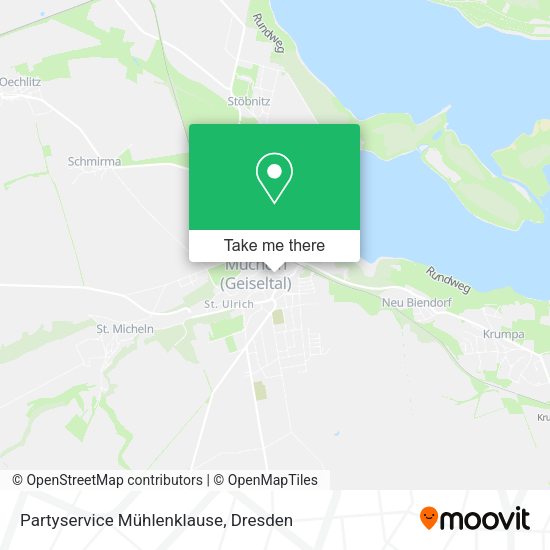 Карта Partyservice Mühlenklause