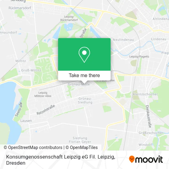 Карта Konsumgenossenschaft Leipzig eG Fil. Leipzig