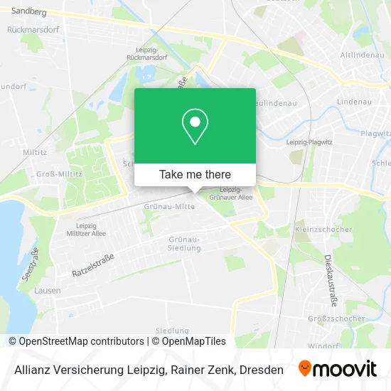 Allianz Versicherung Leipzig, Rainer Zenk map