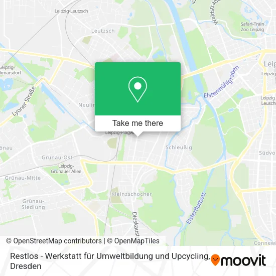 Карта Restlos - Werkstatt für Umweltbildung und Upcycling