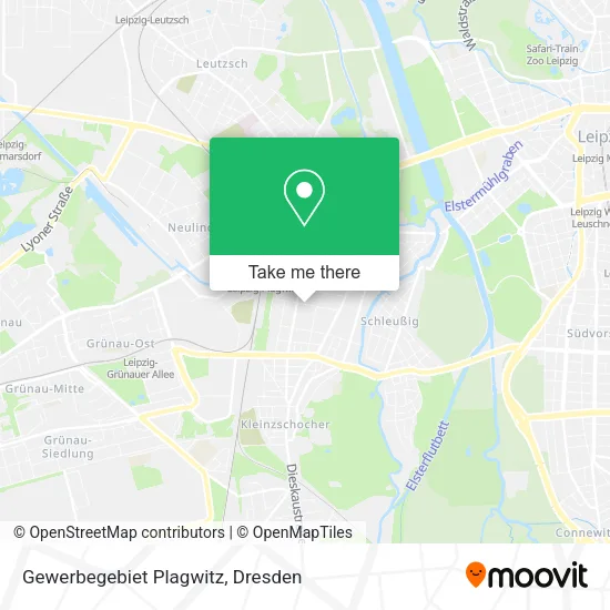 Карта Gewerbegebiet Plagwitz