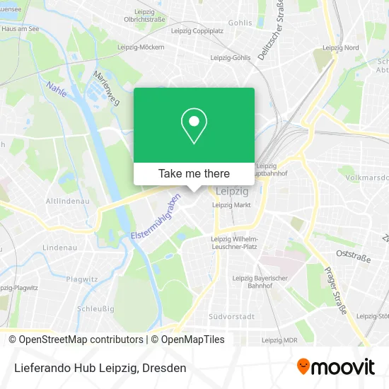 Карта Lieferando Hub Leipzig