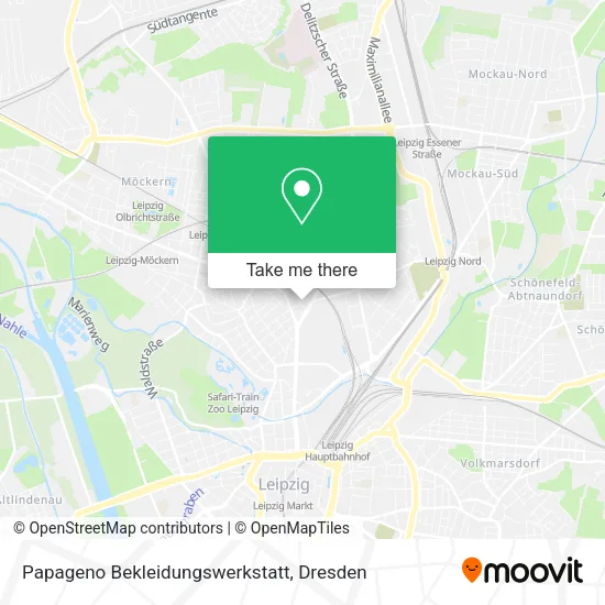 Papageno Bekleidungswerkstatt map