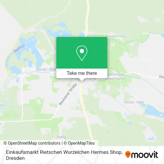 Карта Einkaufsmarkt Rietschen Wurzelchen Hermes Shop
