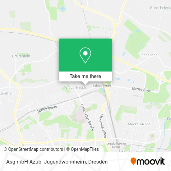 Карта Asg mbH Azubi Jugendwohnheim